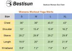 Bestisun Long Sleeve Cropped Tops Athletic Workout Athletic Yoga Gym Crop Tops for Women - Image 6
